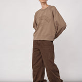 ErisCC Co’couture Patch Sweat - Walnut