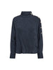 CamelloCC Asym Button Blouse - Navy