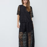 EricaCC Stone Skirt Pant - Black
