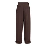 AcileCC Leg Pleat Pant - Brown