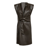 GittCC Pleat Dress - Dark Brown