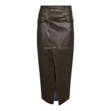GittCC Asym Floor Skirt - Dark Brown