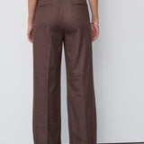 SinaCC Pin Wide Pant - Dark Brown