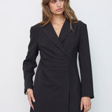 VolaCC Pleat Blazer Dress - Black