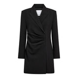 VolaCC Pleat Blazer Dress - Black