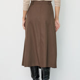 LunaCC Long Skirt - Dusty Army