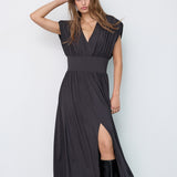 CattiaCC V-Dress - Black