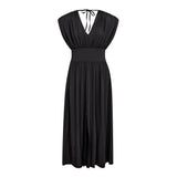 CattiaCC V-Dress - Black