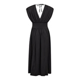 CattiaCC V-Dress - Black