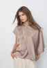IdunCC Cape SS Blouse - Walnut