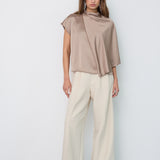IdunCC Cape SS Blouse - Walnut