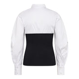MerciaCC Poplin Mix Knit - White