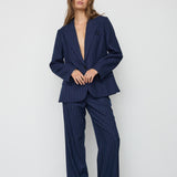GabieCC Pin Fitted Blazer - Navy