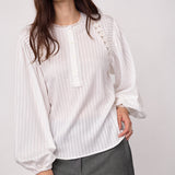 SenneCC Lace Blouse - White