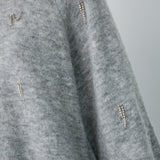 AelleCC SS Knit - Grey Melange