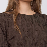 FeronCC Structure Blouse - Bison