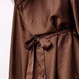 IdunCC Poncho Blouse - Dark Brown