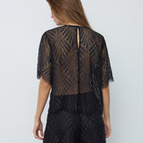 LetiCC Lace Blouse - Black