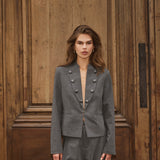 PriscillaCC Officer Jacket - Mid Grey