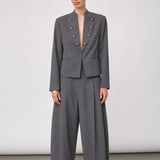 PriscillaCC Officer Jacket - Mid Grey