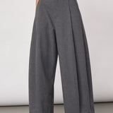 PriscillaCC Pleat Barrel Pant - Mid Grey