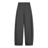 PriscillaCC Pleat Barrel Pant - Mid Grey