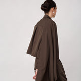 MelvaCC Cape Shirt - Brown