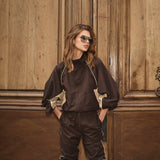 AloraCC Block Jacket - Dark Brown