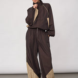 AloraCC Block Jacket - Dark Brown