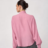 EllisCC Scarf Neck Blouse - Candyfloss