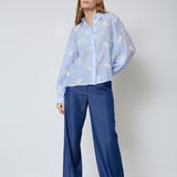 AmeliaCC Emb Shirt - Pale Blue - Co'couture