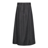 AnyaCC Denim Pleat Skirt - Black - Co'couture