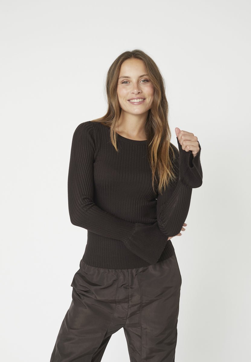 BalinCC Wide Cuff Knit - Dark Brown - Co'couture