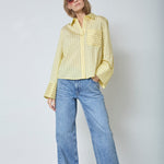 BlaineCC Bell Sleeve Shirt - PaleYellow - Co'couture