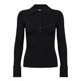 BonnyCC Polo LS Knit - Black - Co'couture