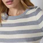 BonnyCC Stripe O - Knit - Light Grey - Co'couture