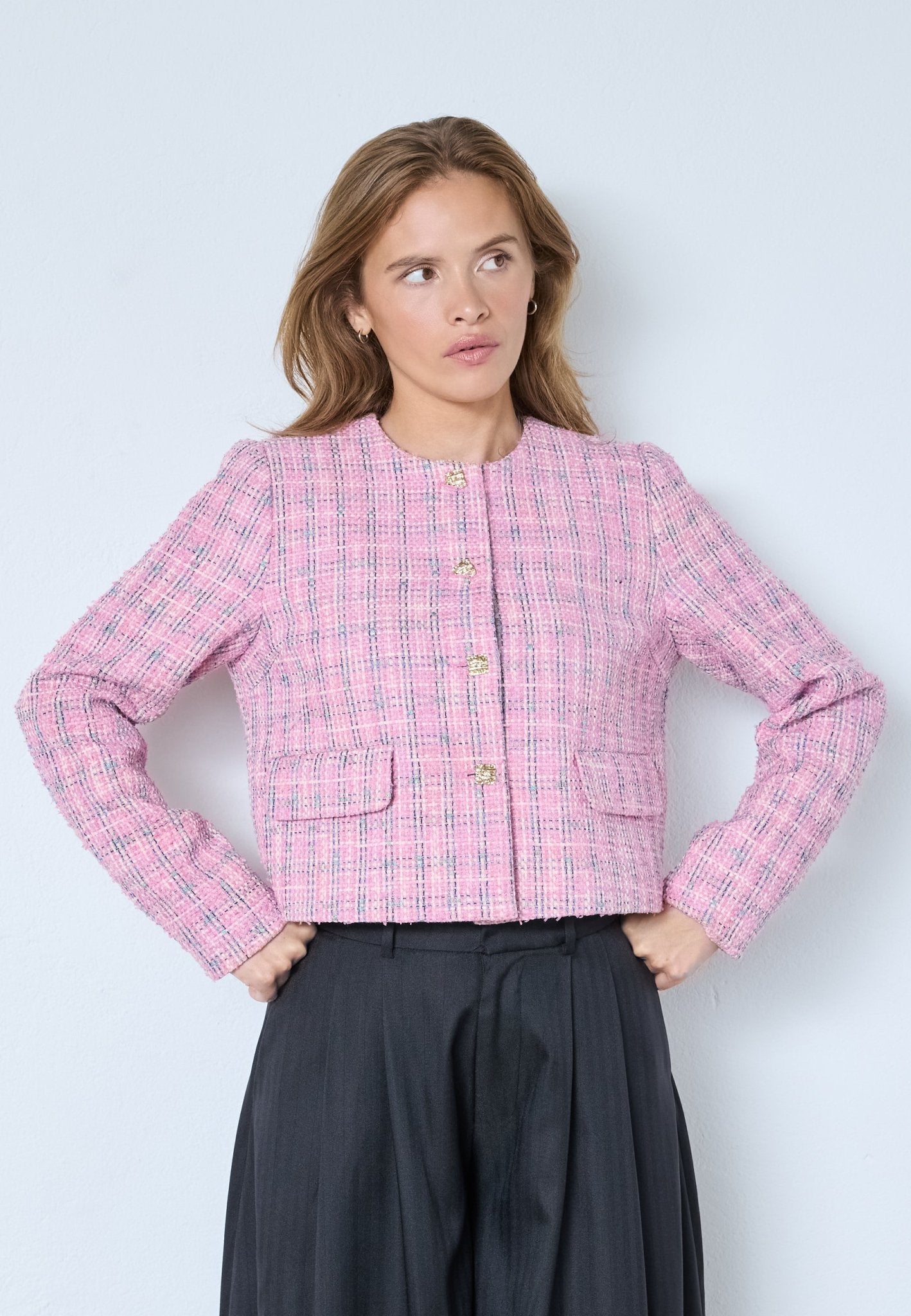 CammieCC Boucle Jacket - Candyfloss - Co'couture