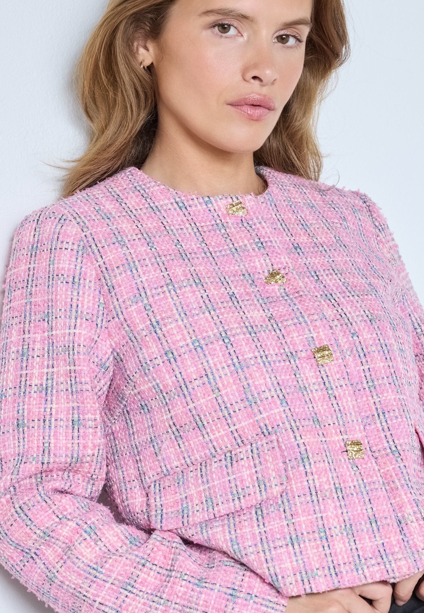CammieCC Boucle Jacket - Candyfloss - Co'couture