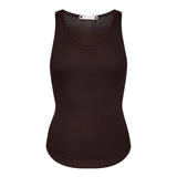 ClaireCC Rib Tank Top - Dark Brown - Co'couture