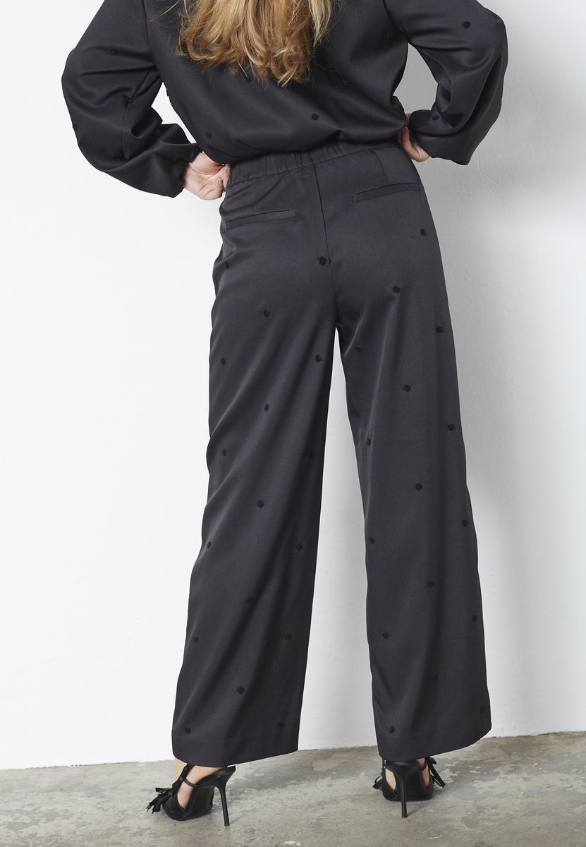 CloverCC Dot Pants - Black - Co'couture