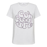 Co'coutureCC Foil Tee - White - Plum - Co'couture
