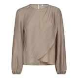 ConnyCC Drape Blouse - Mink - Co'couture