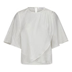 ConnyCC Drape SS Blouse - White - Co'couture