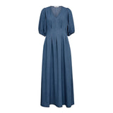 DenimCC Pleat Dress - Denim blue - Co'couture