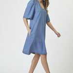 DenimCC V - Dress - Denim blue - Co'couture