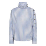 DevinCC AsymCC Button Blouse - Blue - Co'couture