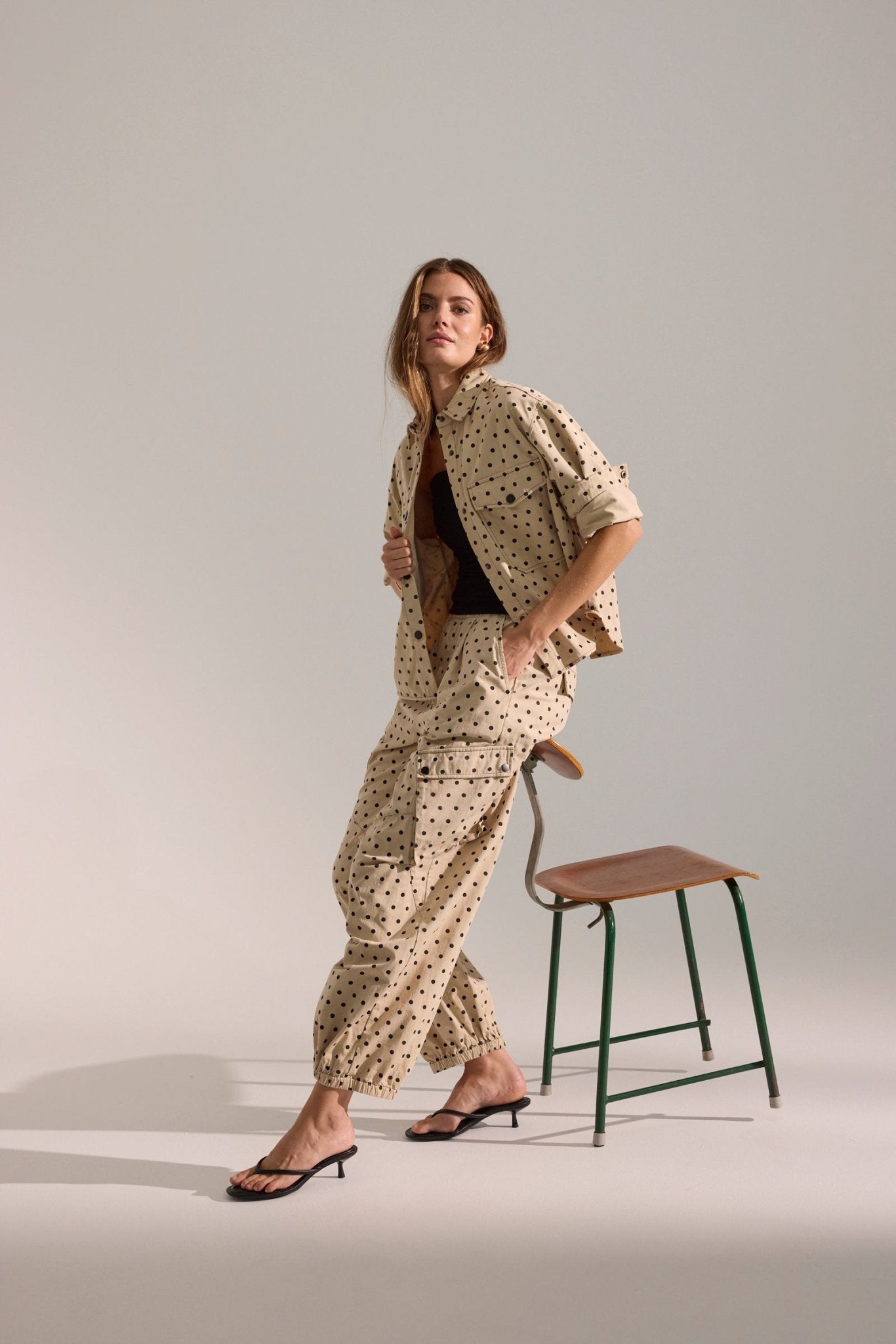 DiddiCC Cargo Dot Pant - Bone - Co'couture