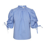 DiviaCC Puff SS Blouse - Pale Blue - Co'couture