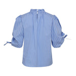 DiviaCC Puff SS Blouse - Pale Blue - Co'couture
