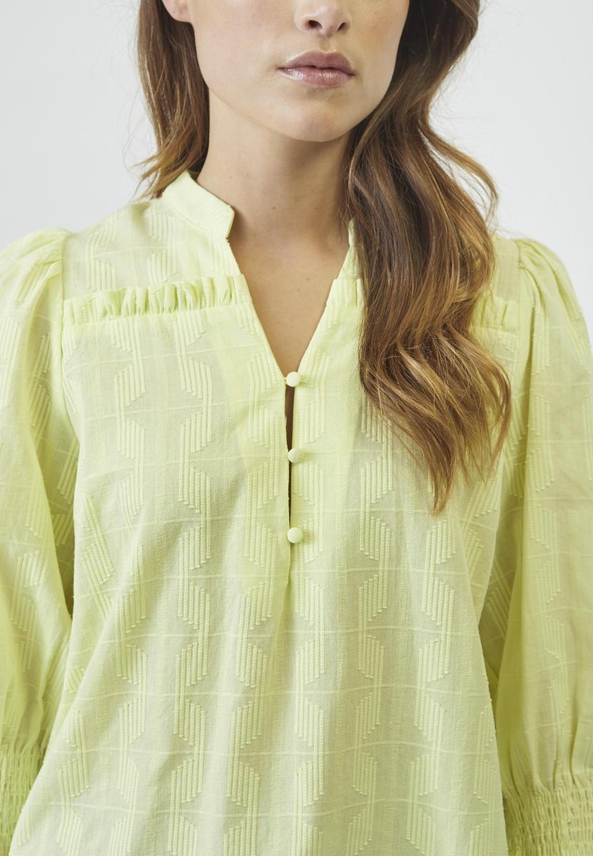 EmmaCC Frill SS Blouse - Citrus - Co'couture